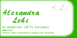 alexandra lehi business card